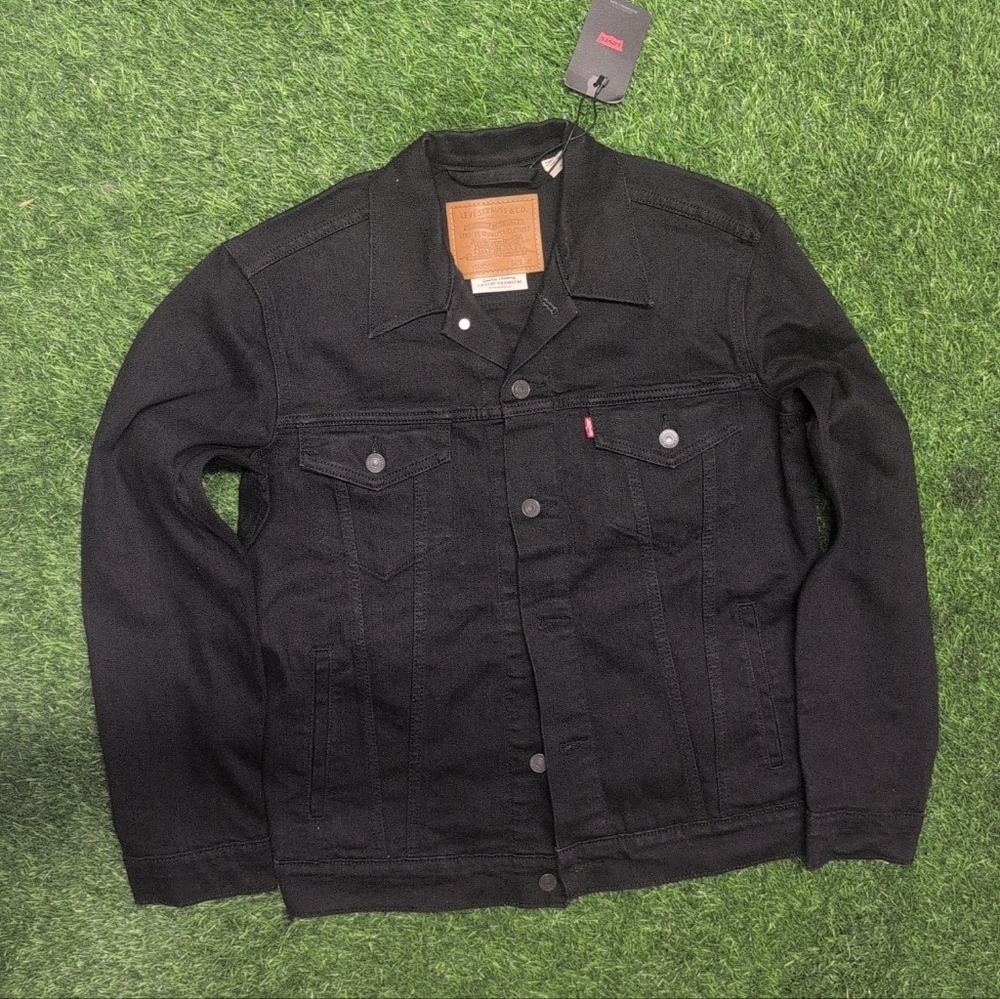 Men's Levi's Black Denim Jacket Size Medium